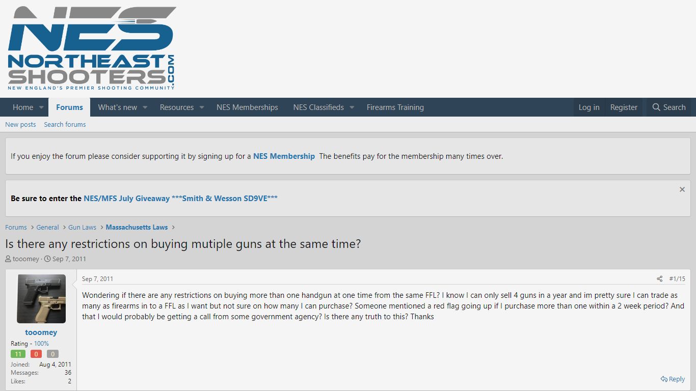 Is there any restrictions on buying mutiple guns at the same time?